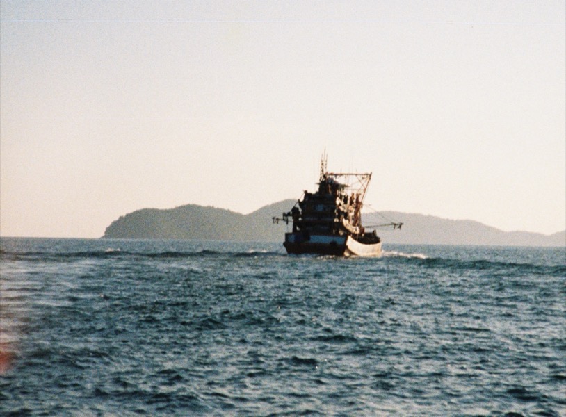 A fishing boat in Phuket, January 2026; Lomo Tiger
